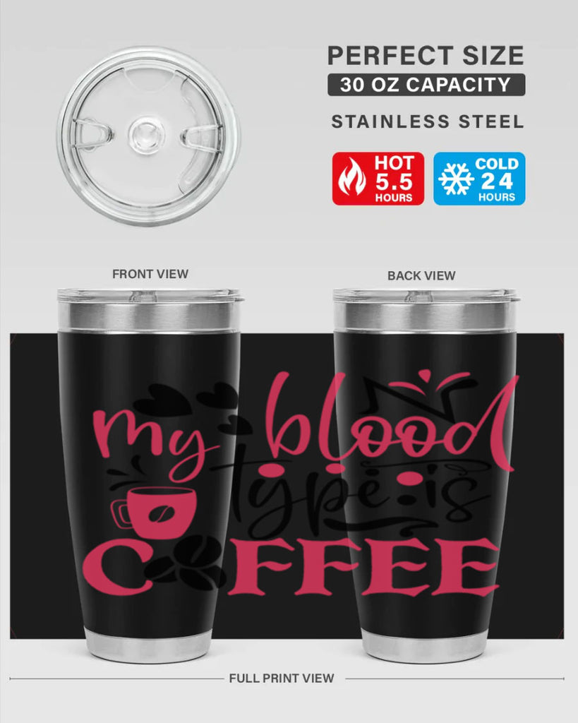 my blood type is coffee Style 375#- nurse- tumbler