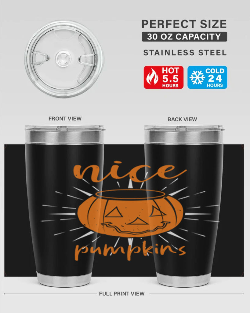 nice pumpkins 138#- halloween- Tumbler