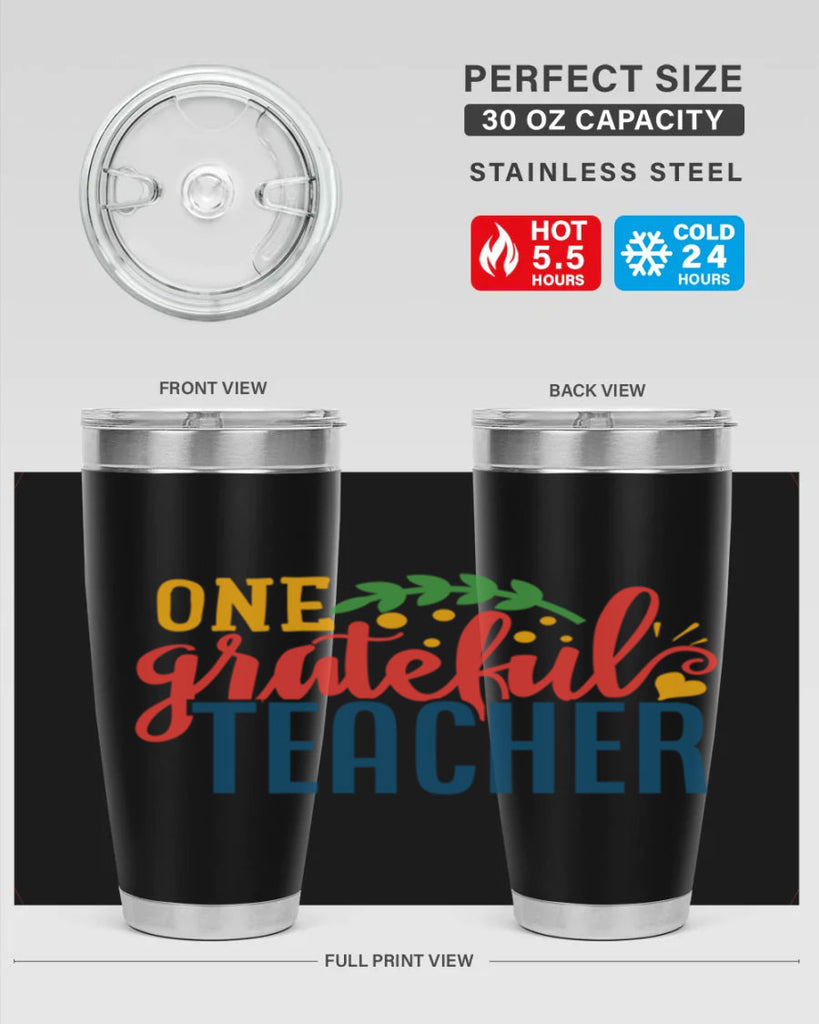 one grateful teacher Style 167#- teacher- tumbler