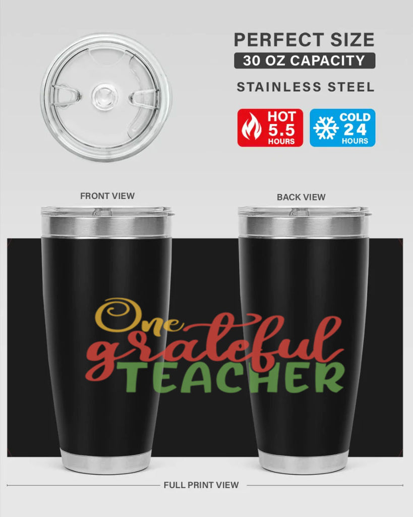 one grateful teacher Style 168#- teacher- tumbler