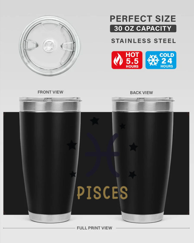 pisces 355#- zodiac- Tumbler