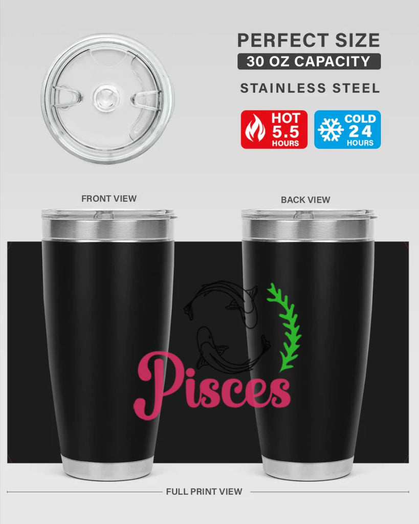 pisces 372#- zodiac- Tumbler