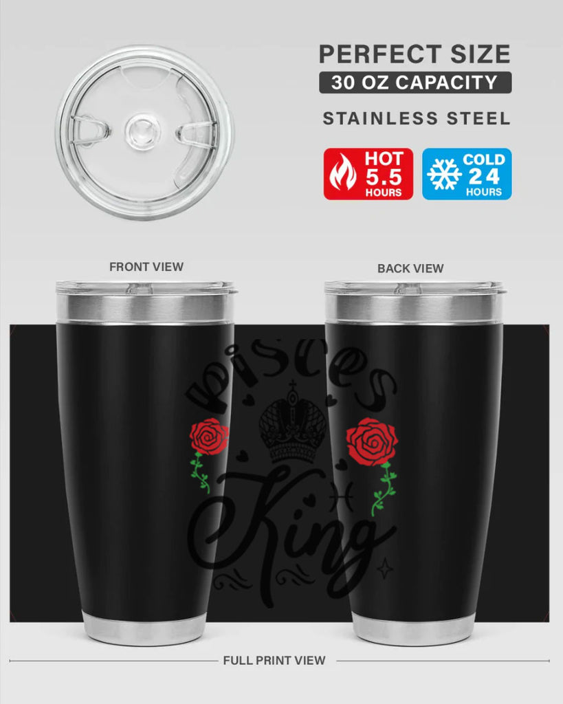 pisces king 375#- zodiac- Tumbler
