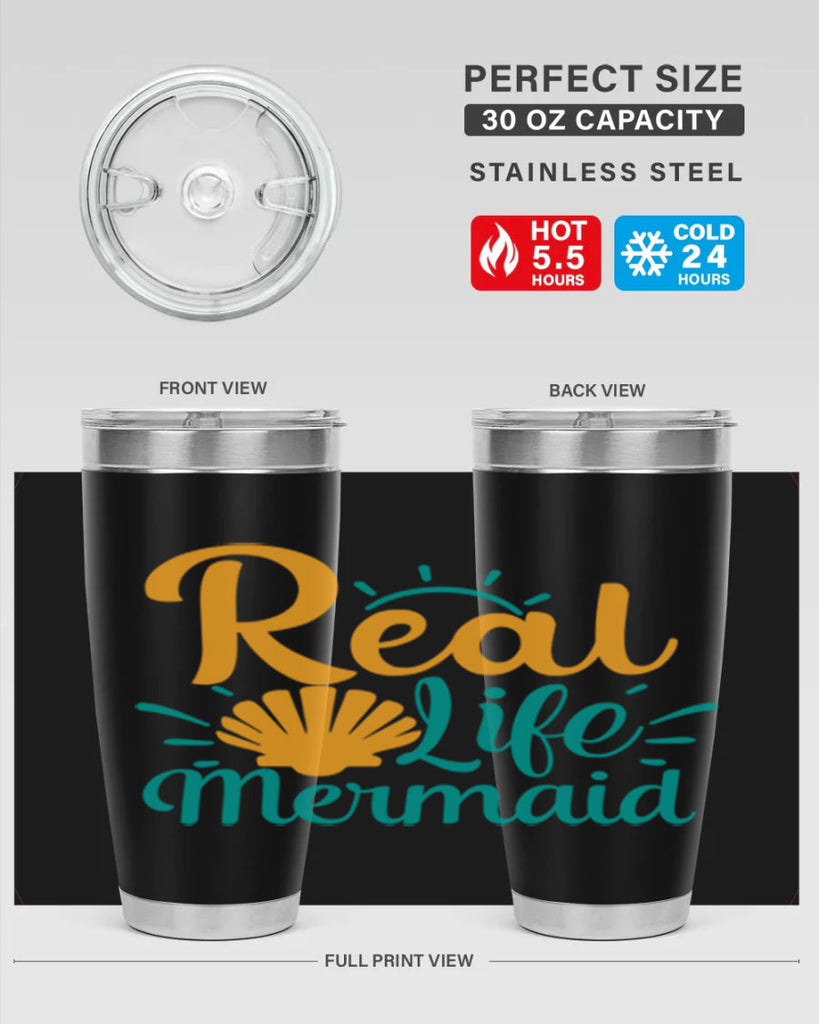 real life mermaid Style 79#- summer- Tumbler