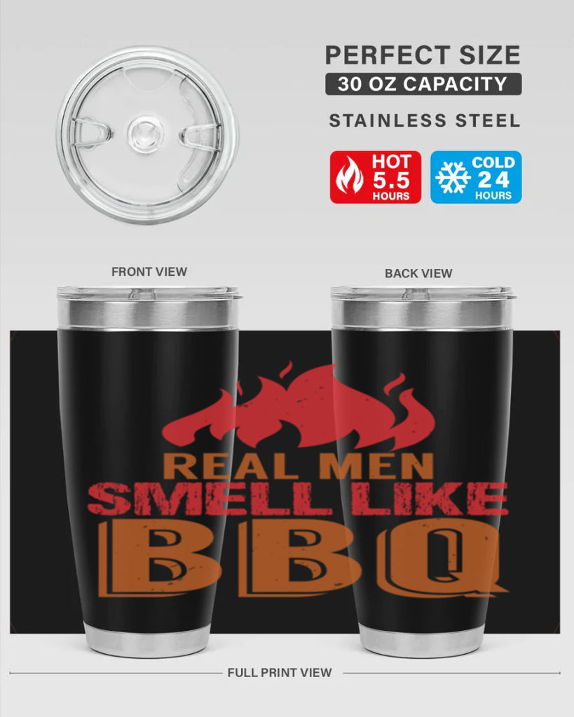 real men smell like bbq 16#- bbq- Tumbler