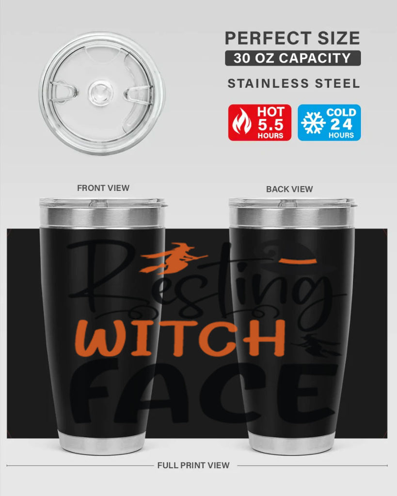 resting witch face 108#- halloween- Tumbler
