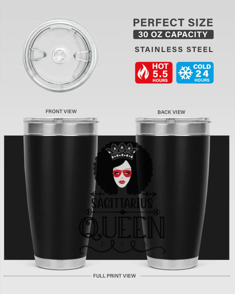 sagittarius queen 414#- zodiac- Tumbler