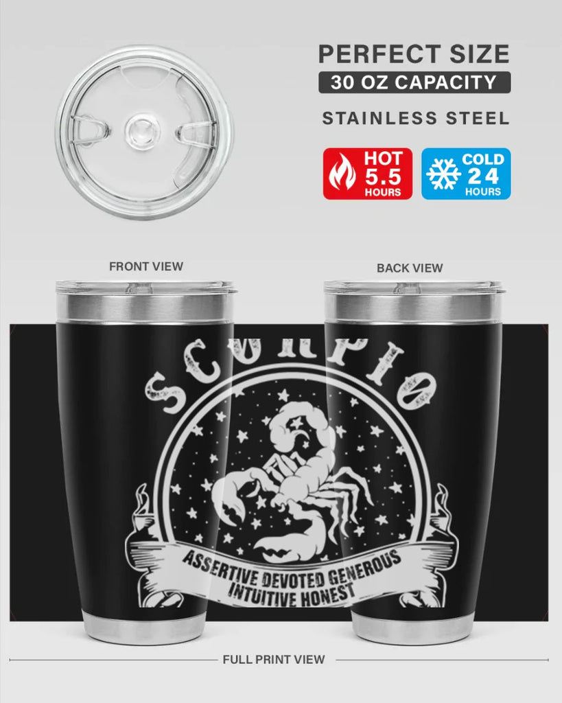 scorpio 30#- zodiac- Tumbler