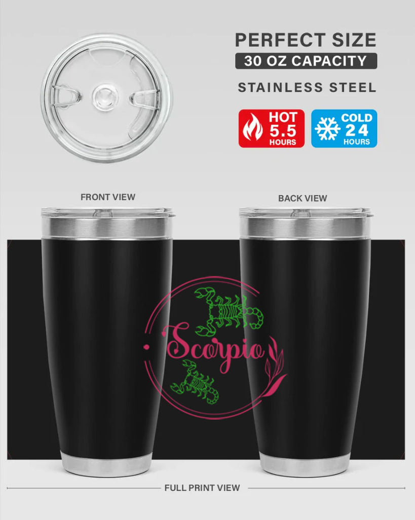 scorpio 437#- zodiac- Tumbler