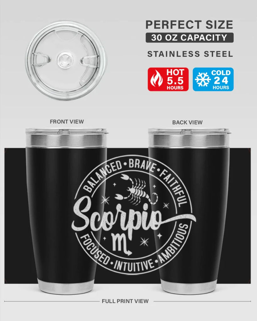 scorpio 439#- zodiac- Tumbler