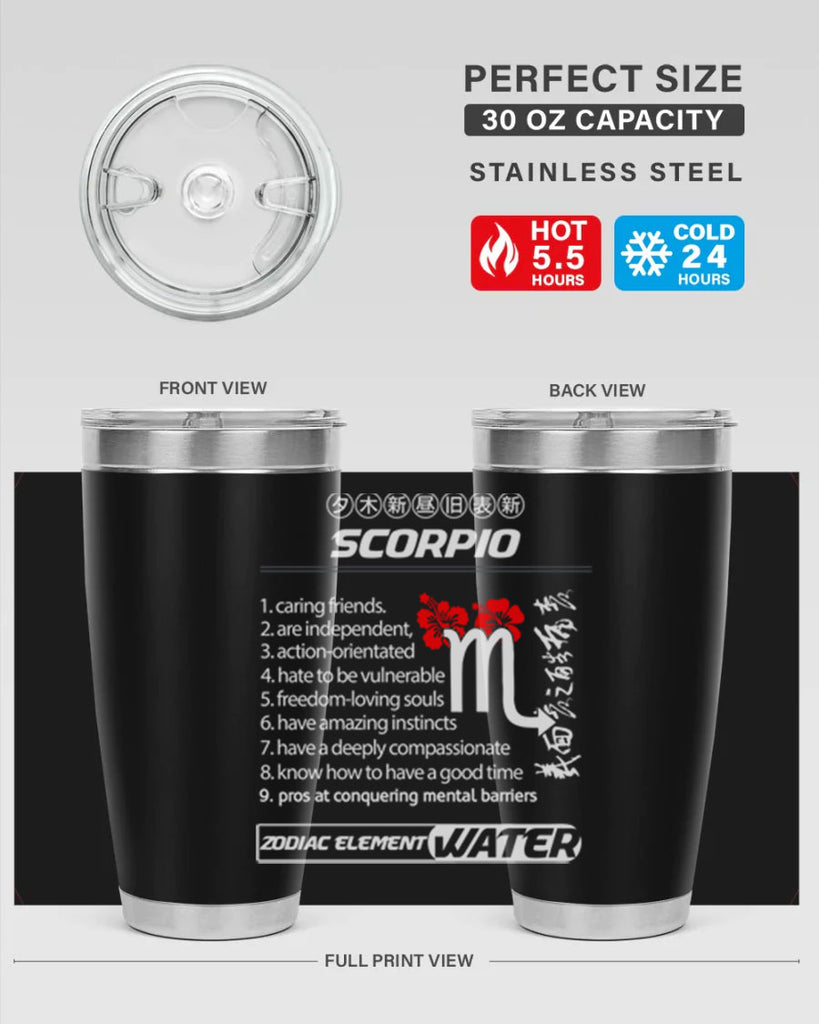 scorpio 456#- zodiac- Tumbler