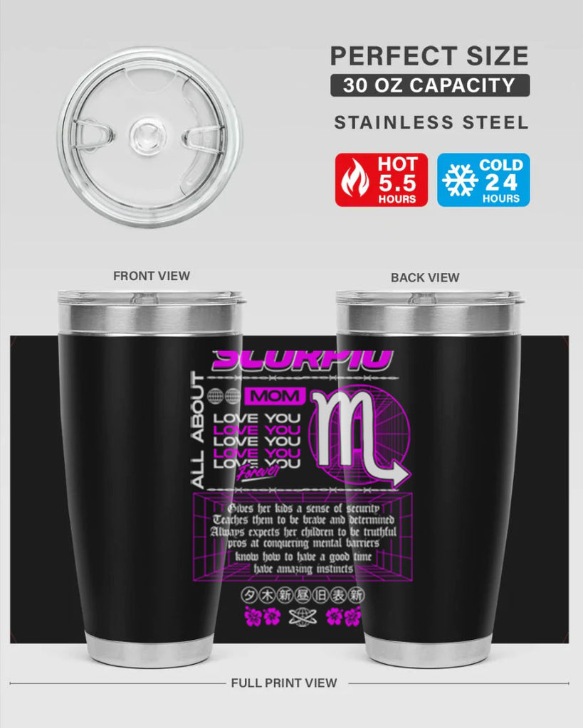 scorpio 457#- zodiac- Tumbler