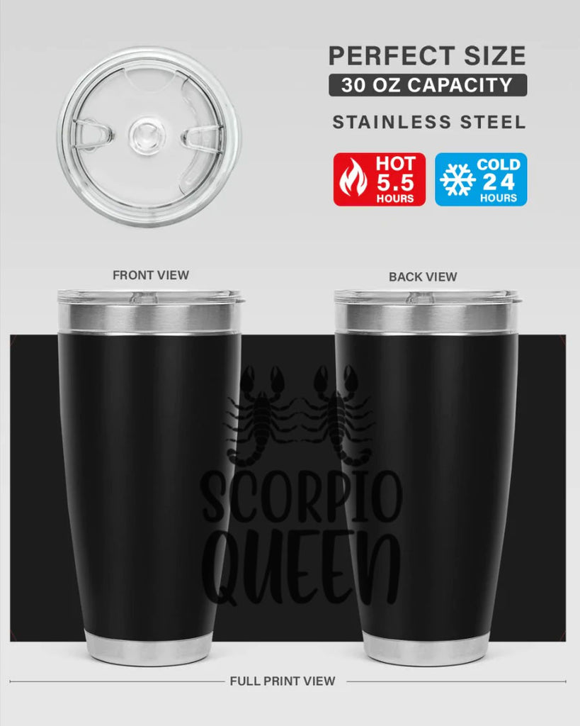 scorpio queen 446#- zodiac- Tumbler