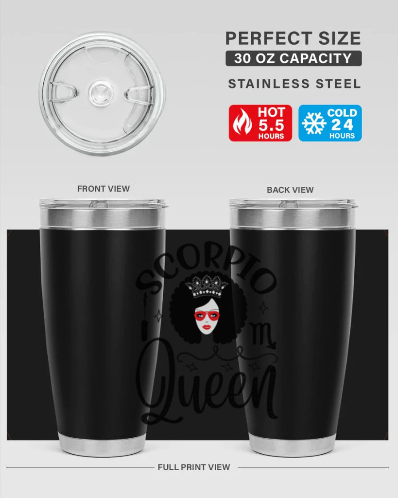 scorpio queen 448#- zodiac- Tumbler