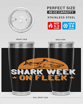 shark week on fleek Style 42#- shark  fish- Tumbler