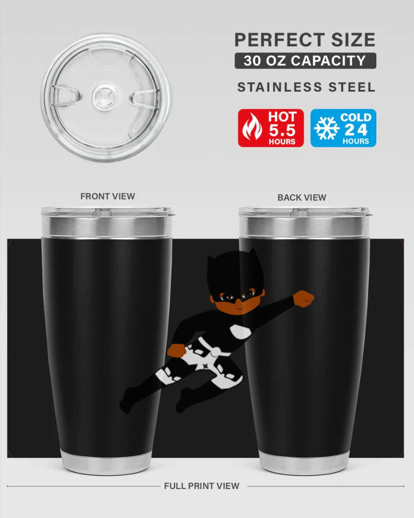 super kid 13#- black men - boys- tumbler
