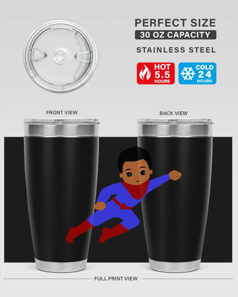 super kid 14#- black men - boys- tumbler