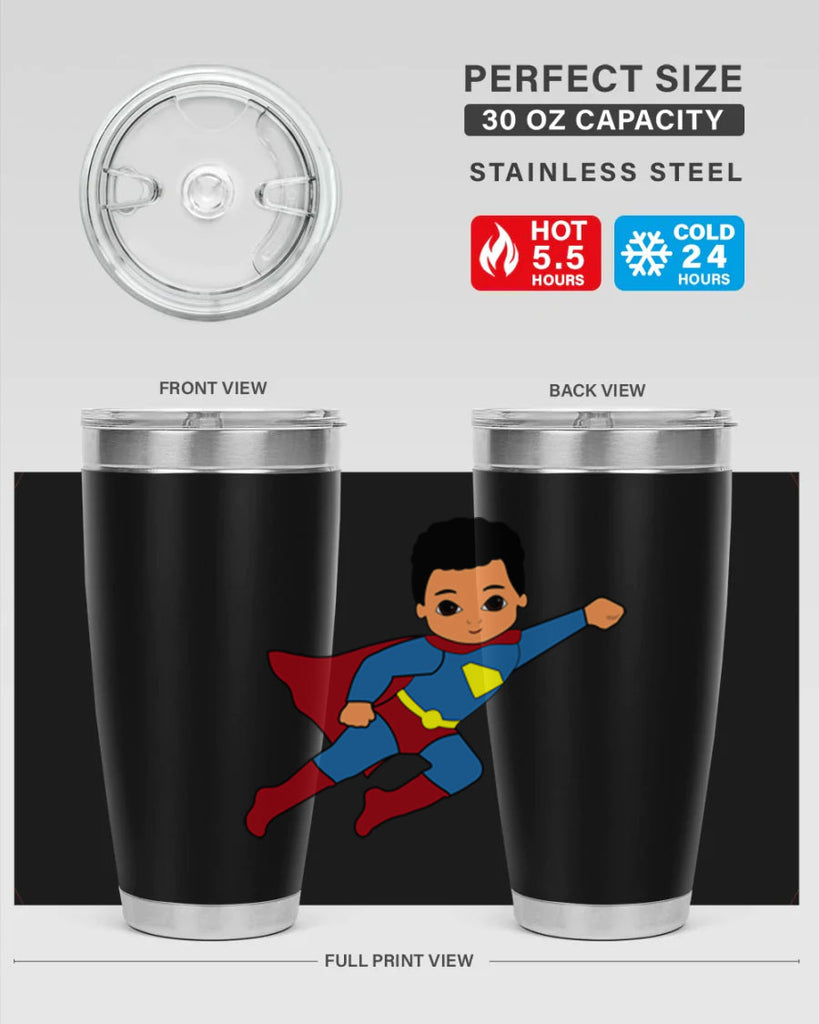 super kid 15#- black men - boys- tumbler