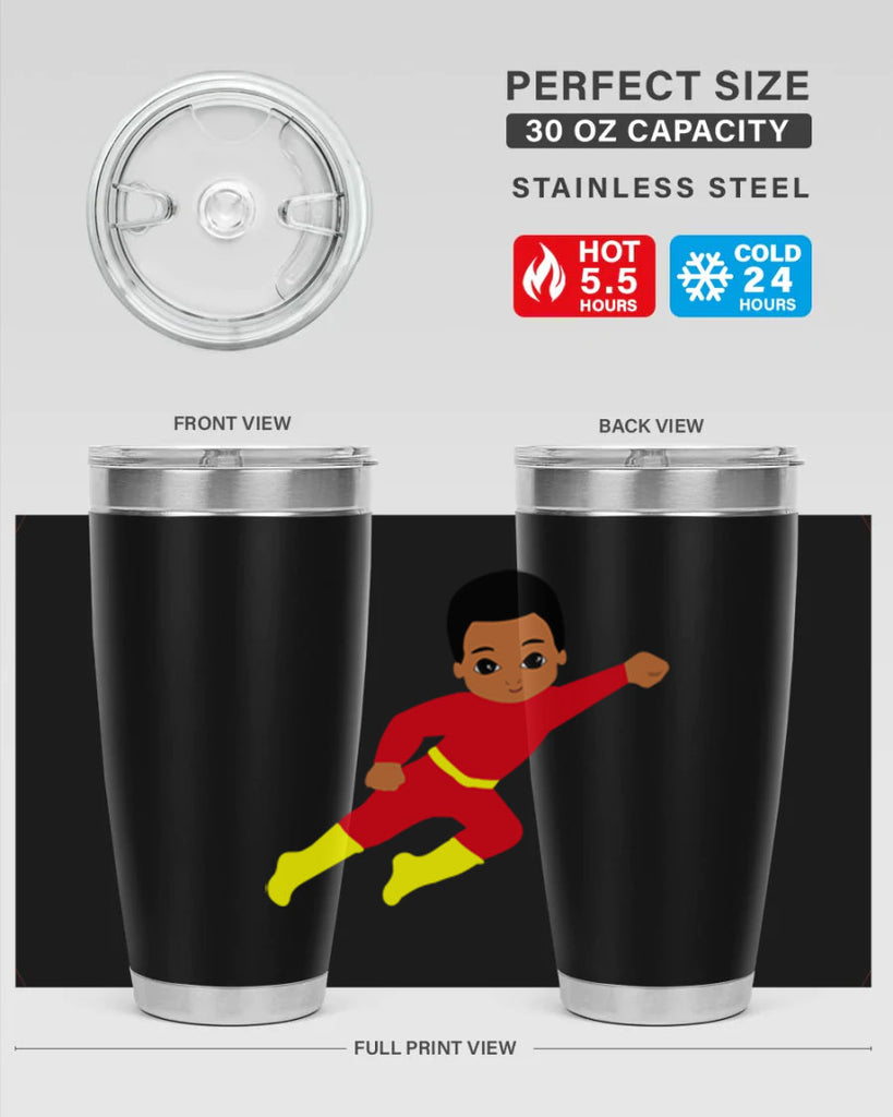 super kid 4#- black men - boys- tumbler
