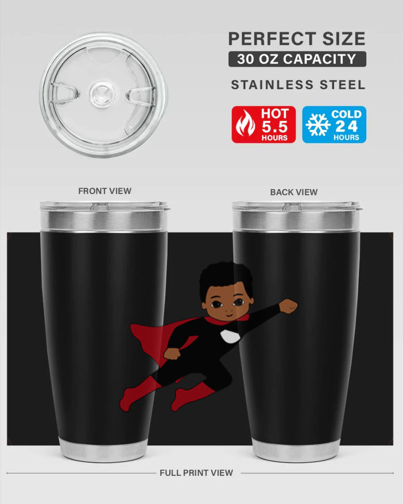 super kid 5#- black men - boys- tumbler