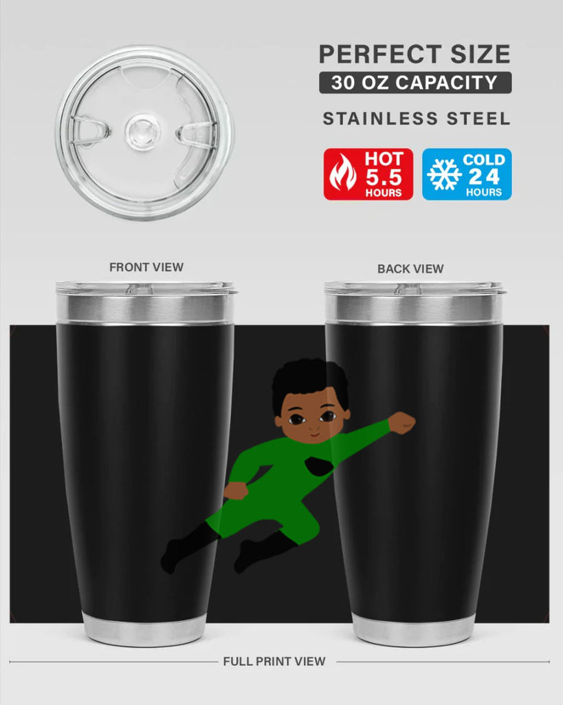 super kid 6#- black men - boys- tumbler