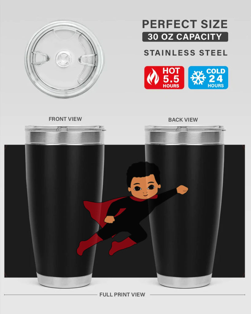 super kid 9#- black men - boys- tumbler