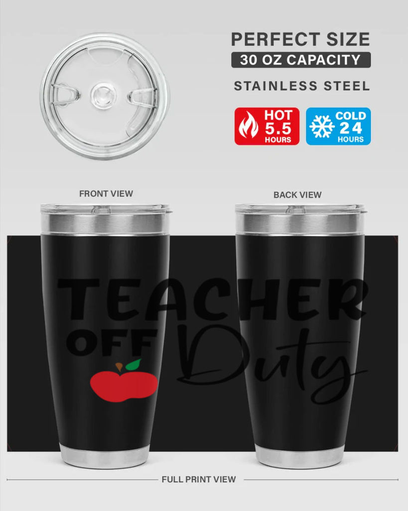 teacher off duty Style 140#- teacher- tumbler