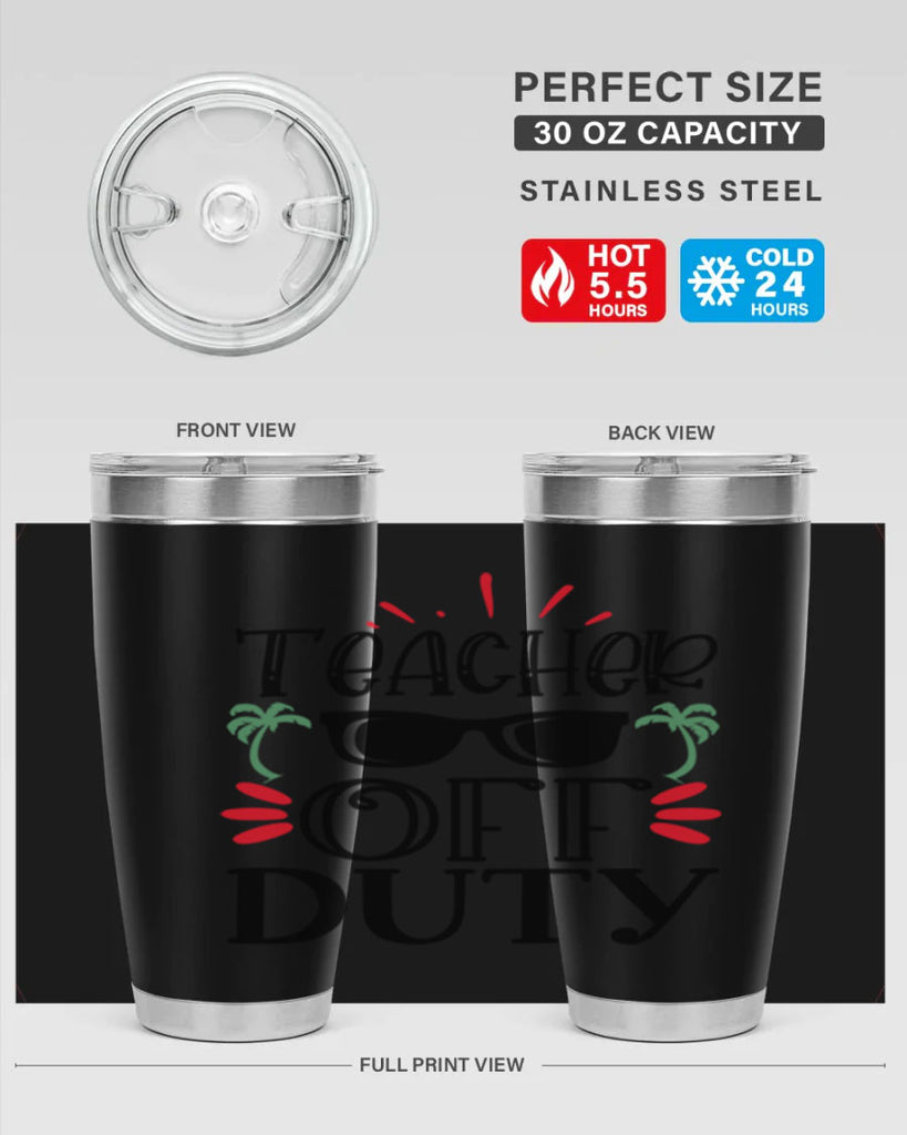 teacher off duty Style 142#- teacher- tumbler