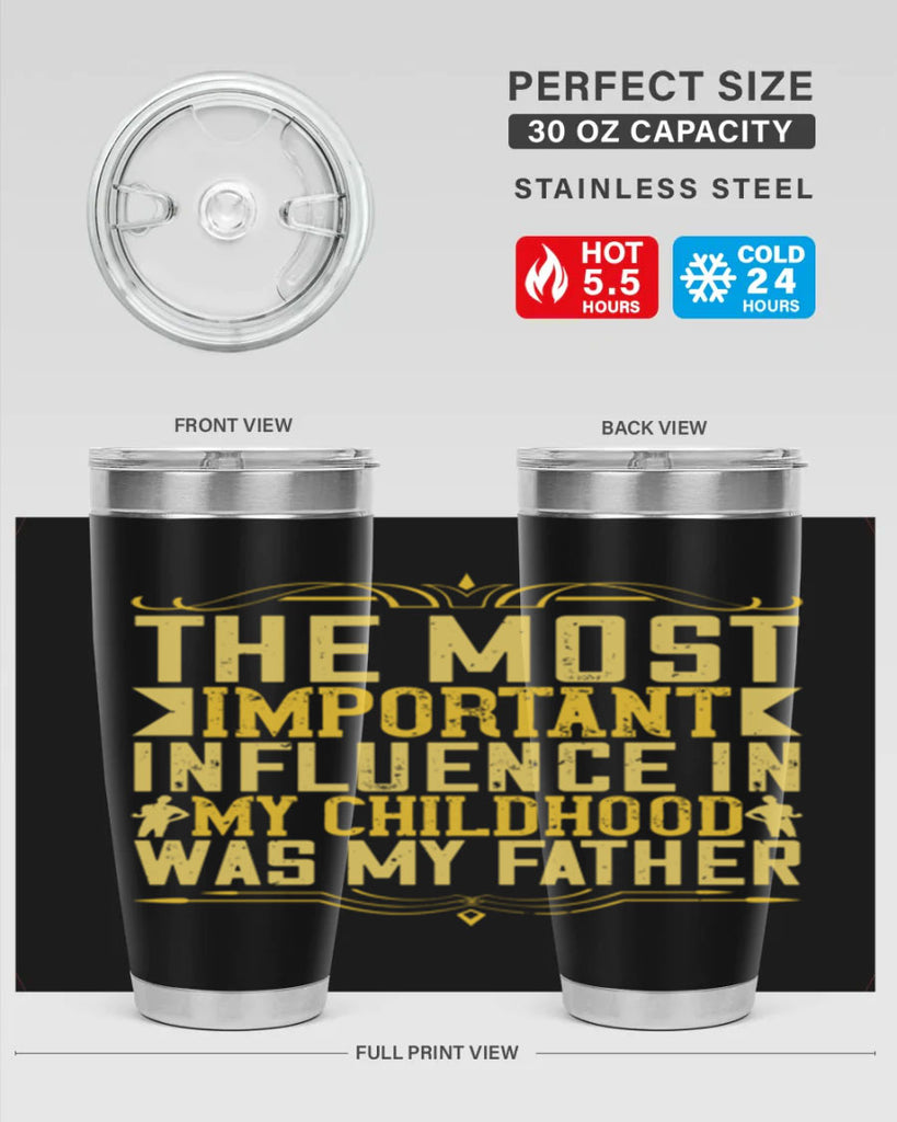 the most important influence in my childhood was my father 16#- Parents Day- Tumbler