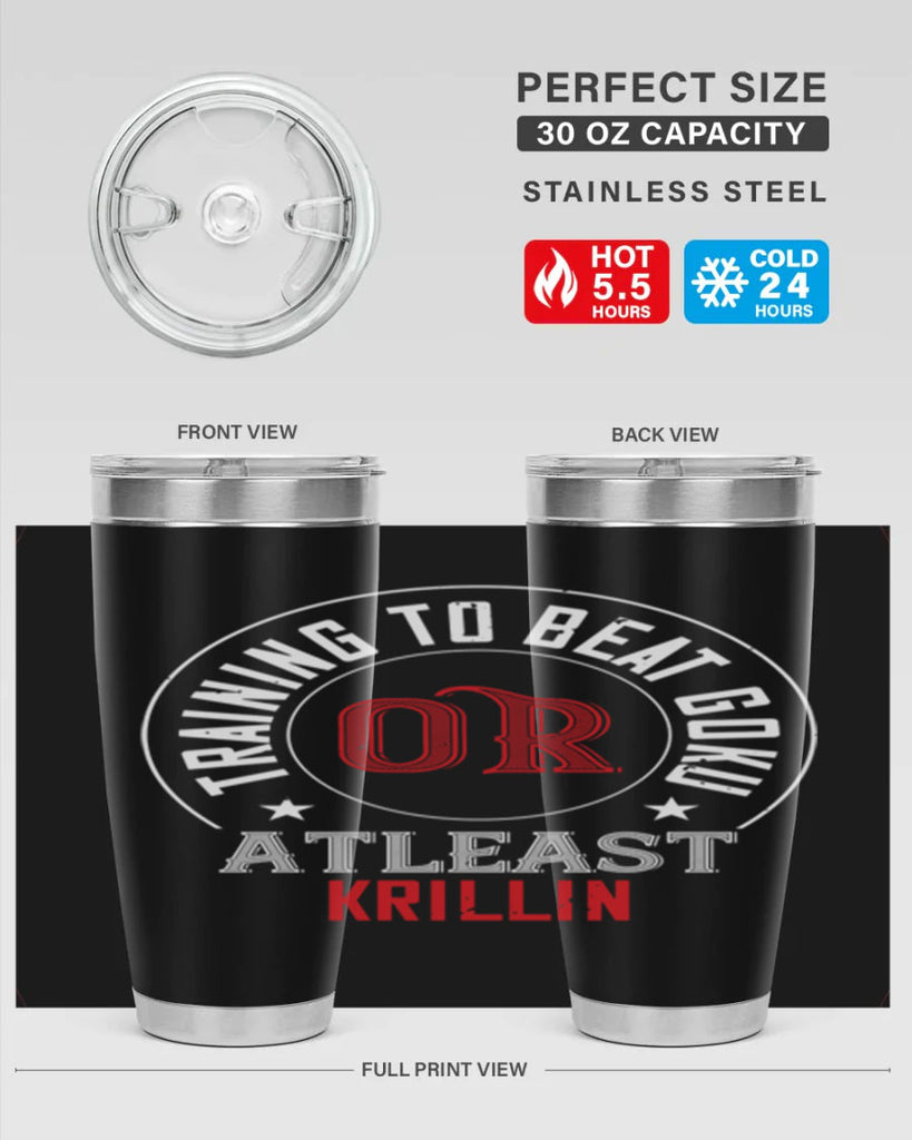 training to beat goku or atleast krillin 60#- gym- Tumbler