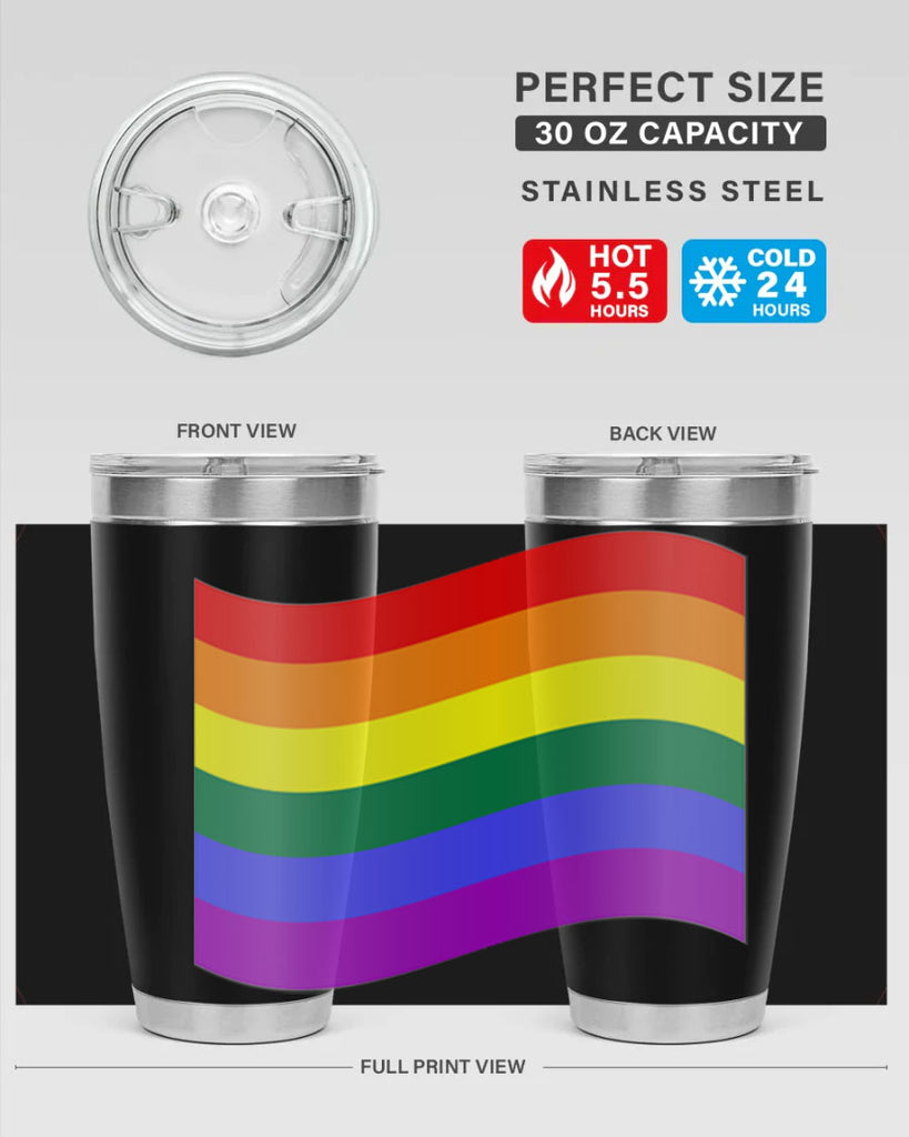wavy rainbow flag 1#- lgbt- Tumbler