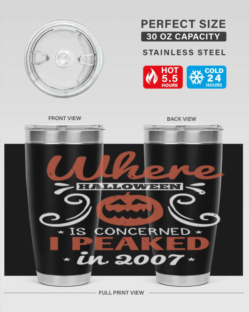 where halloween is 122#- halloween- Tumbler