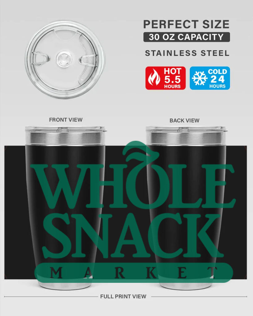 whole snack 9#- black words phrases- Cotton Tank