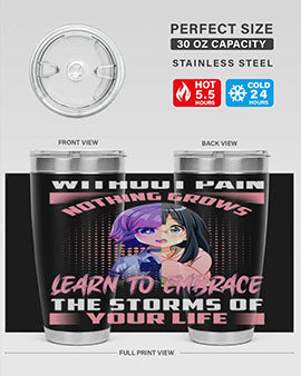 without pain nothing grows learn to embrace the storms of your life288#- anime- Tumbler