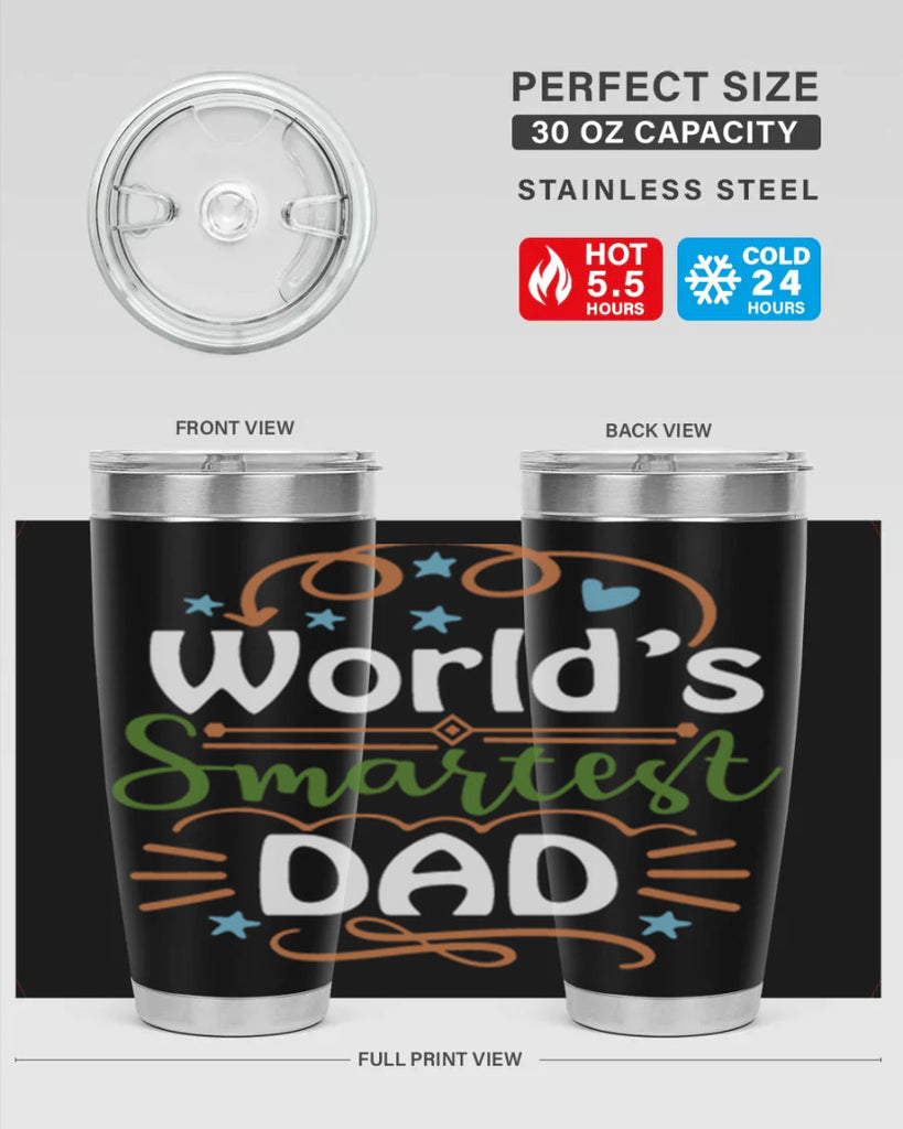world’s smartest dad 2#- fathers day- Tumbler