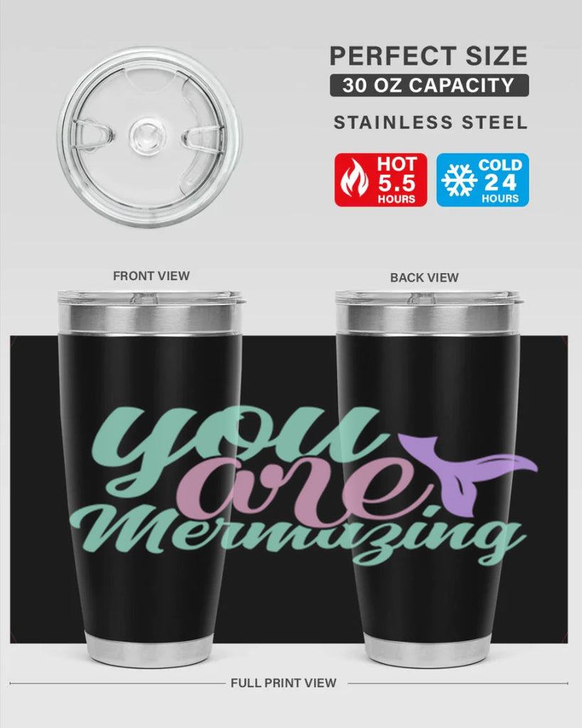 you are mermazing 9#- mermaid- Tumbler