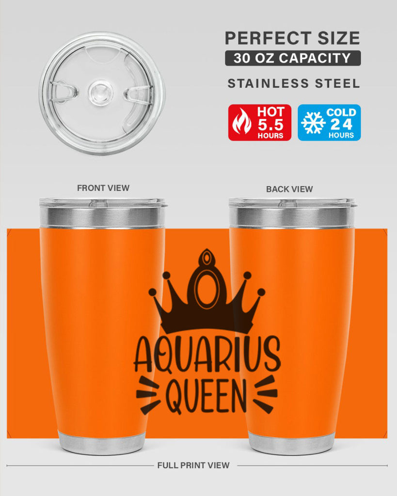 Aquarius queen 73#- zodiac- Tumbler