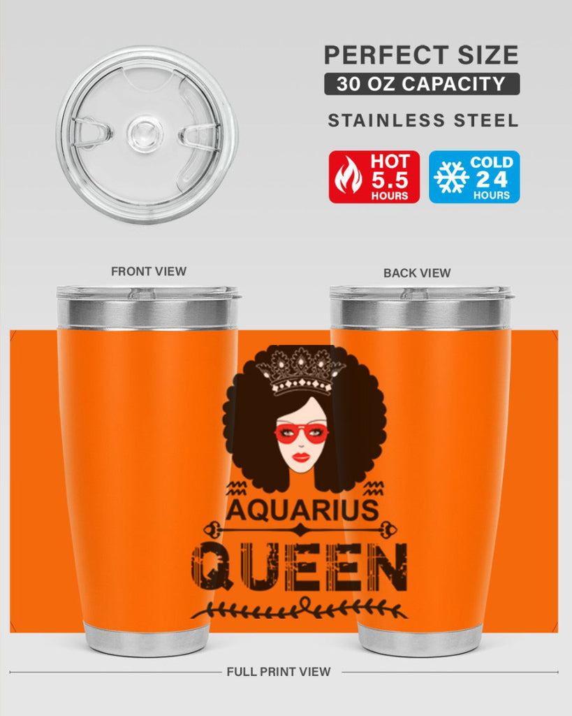 Aquarius queen 75#- zodiac- Tumbler