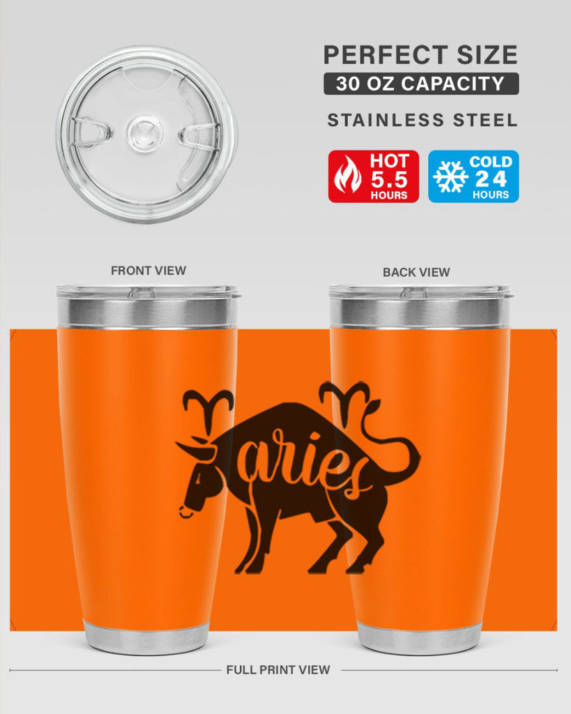 Aries 104#- zodiac- Tumbler
