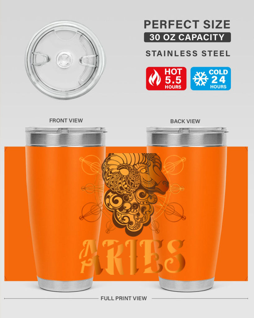 Aries 121#- zodiac- Tumbler