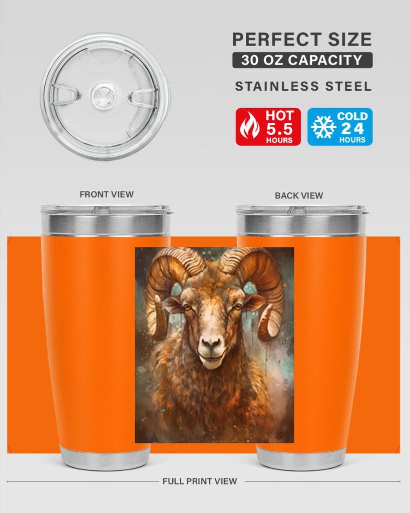 Aries 54#- zodiac- Tumbler