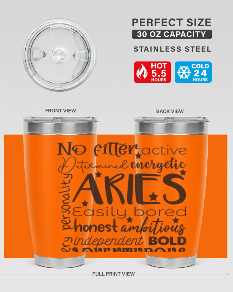 Aries 564#- zodiac- Tumbler