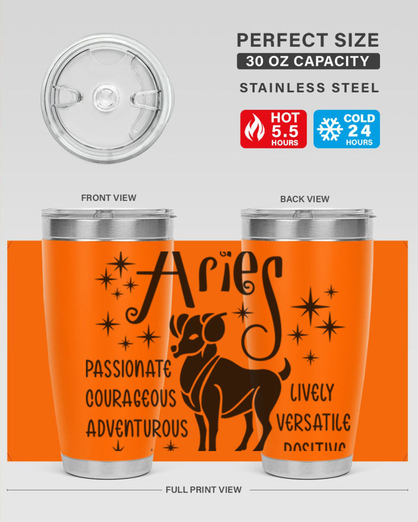 Aries 93#- zodiac- Tumbler