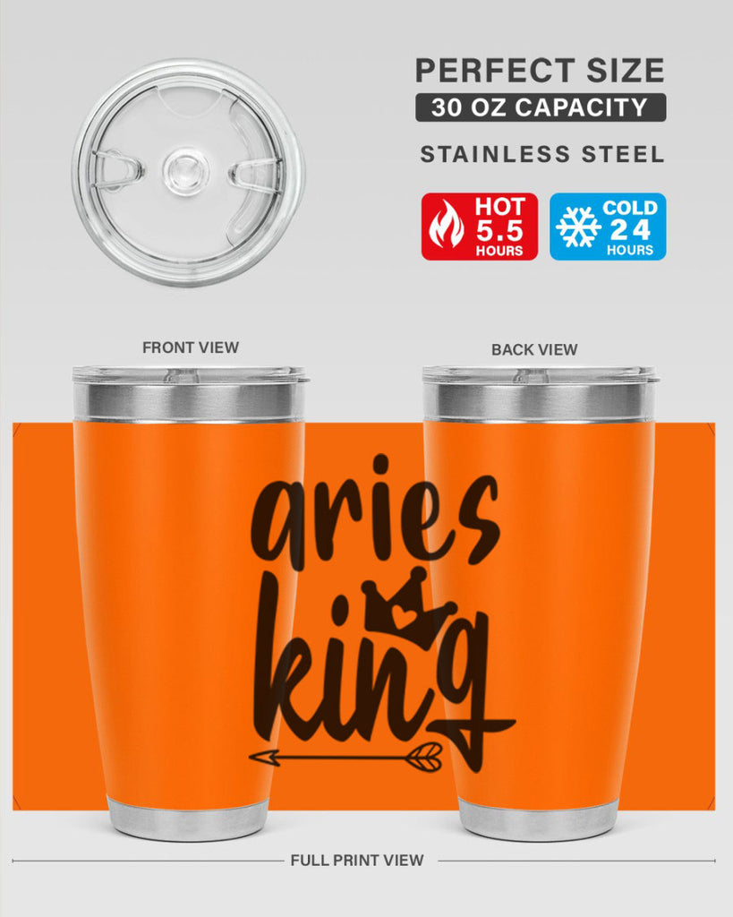 Aries king 108#- zodiac- Tumbler