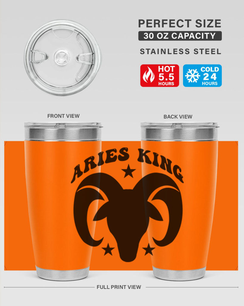 Aries king 110#- zodiac- Tumbler