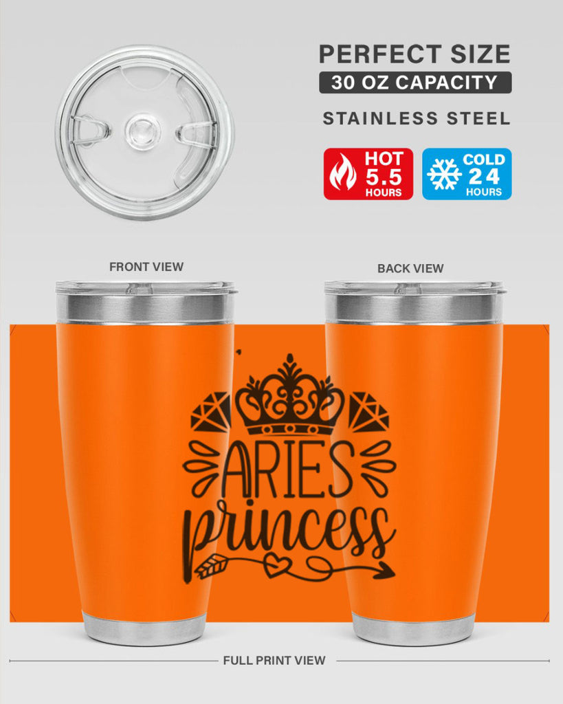 Aries princess 114#- zodiac- Tumbler