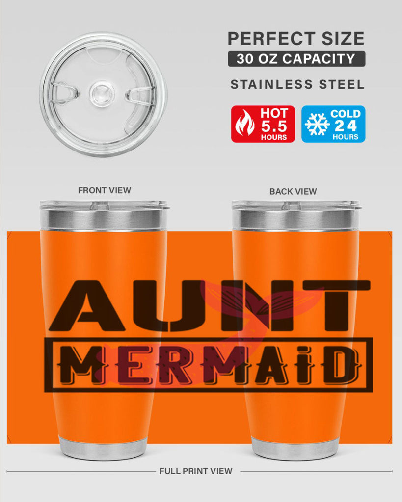 Aunt mermaid 17#- mermaid- Tumbler