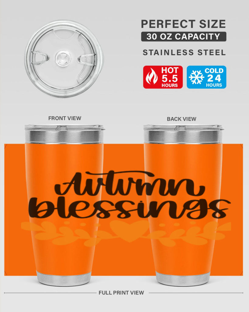 Autumn Blessings 472#- fall- Tumbler