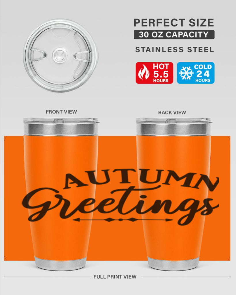 Autumn Greetings 16#- fall- Tumbler