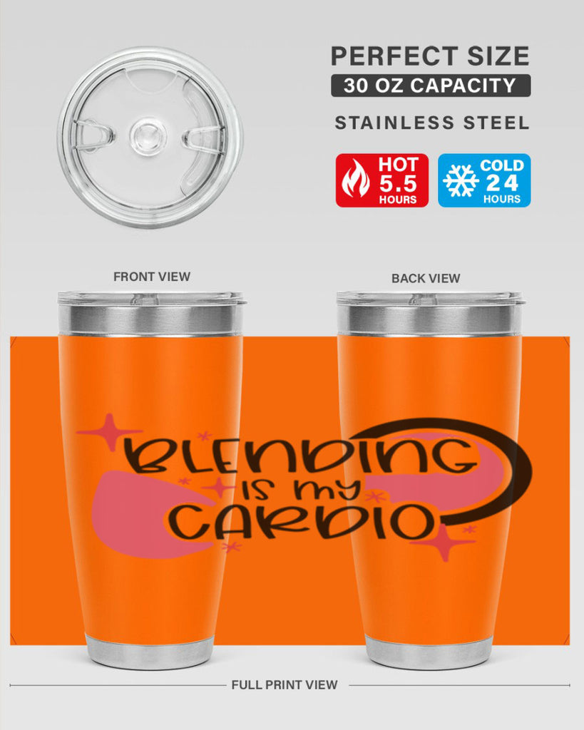 Blending Is My Cardio Style 128#- make up- Tumbler